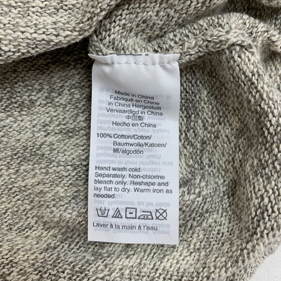 Madewell Sweater Tee Womens 2XS XXS Gray Knot Front Detail Cropped Fit Cotton - Picture 8 of 13